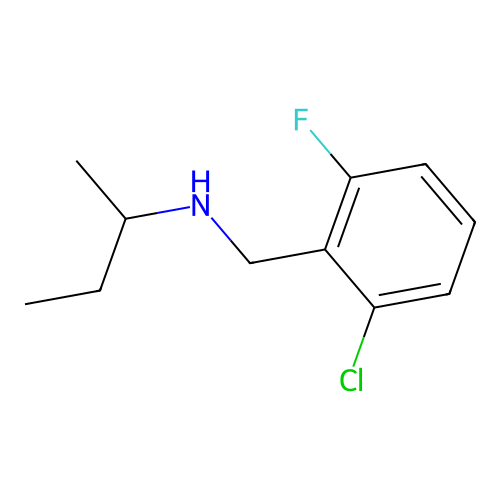 (Butan-2-yl)[(2-chloro-6-fluorophenyl)methyl]amine structure