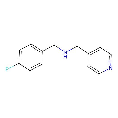 (4-Fluorobenzyl)(pyridin-4-ylmethyl)amine structure