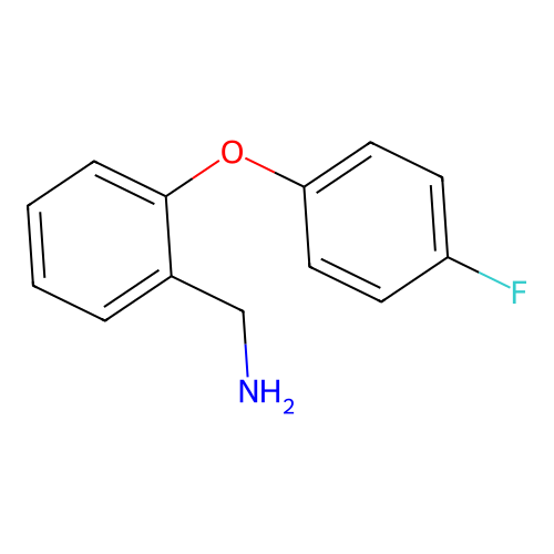 [2-(4-Fluorophenoxy)phenyl]methanamine structure