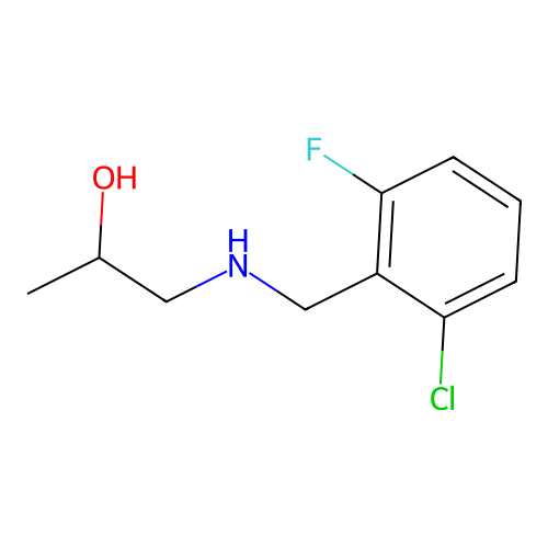 1-[(2-Chloro-6-fluorobenzyl)amino]propan-2-ol structure