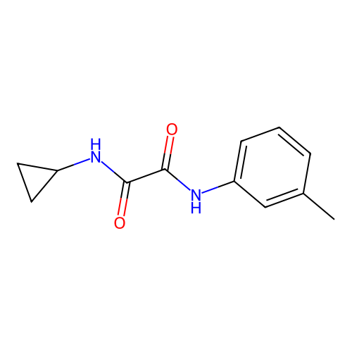 N1-cyclopropyl-N2-(m-tolyl)oxalamide structure