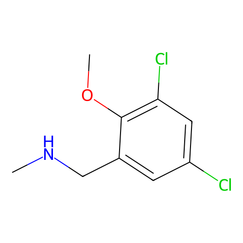 [(3,5-Dichloro-2-methoxyphenyl)methyl](methyl)amine structure