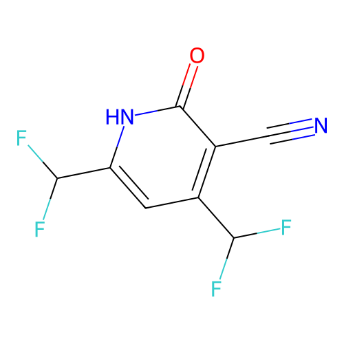 4,6-Bis(difluoromethyl)-2-hydroxynicotinonitrile structure