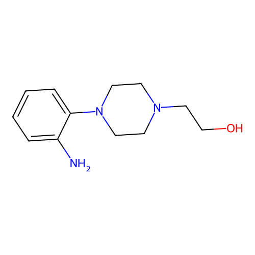 2-[4-(2-Amino-phenyl)-piperazin-1-yl]-ethanol structure