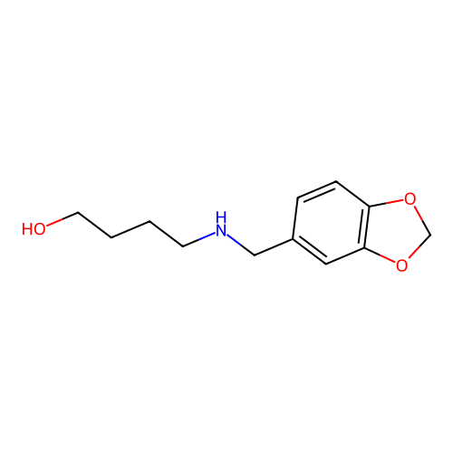 4-[(1,3-Benzodioxol-5-ylmethyl)amino]butan-1-ol structure