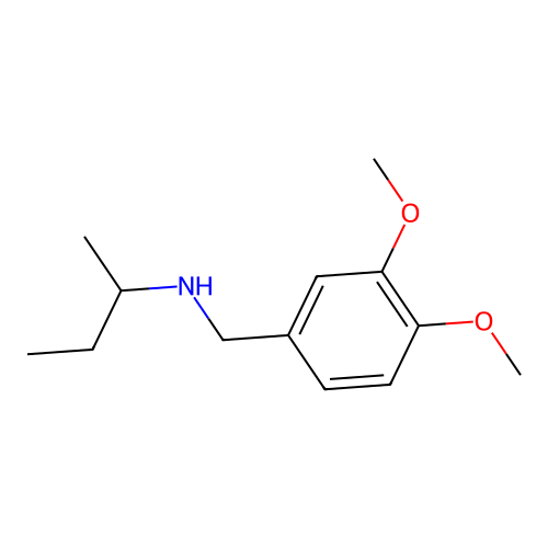 (Butan-2-yl)[(3,4-dimethoxyphenyl)methyl]amine structure