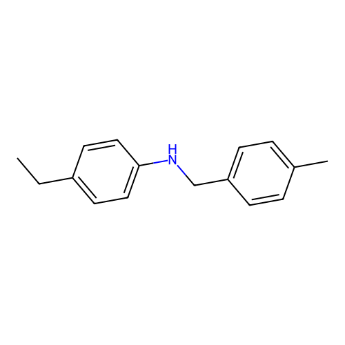 4-ethyl-N-(4-methylbenzyl)aniline structure