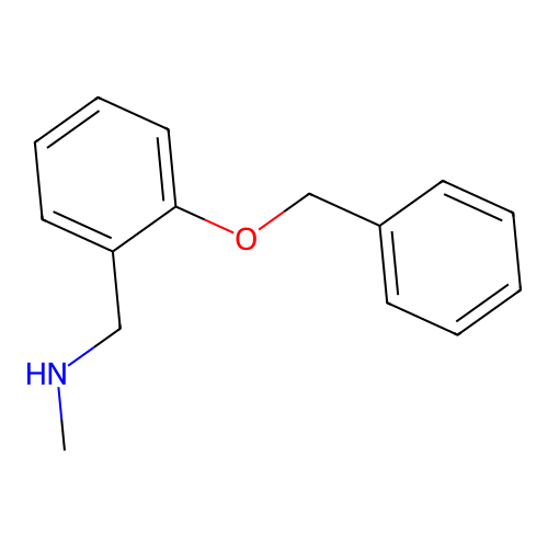 1-[2-(benzyloxy)phenyl]-N-methylmethanamine structure