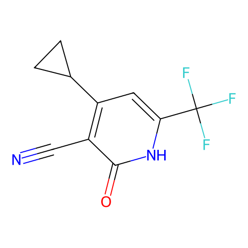 4-Cyclopropyl-2-hydroxy-6-(trifluoromethyl)nicotinonitrile structure