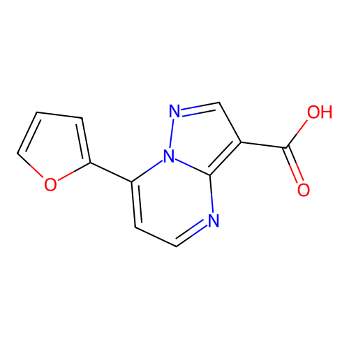 7-(Furan-2-yl)pyrazolo[1,5-a]pyrimidine-3-carboxylic acid structure