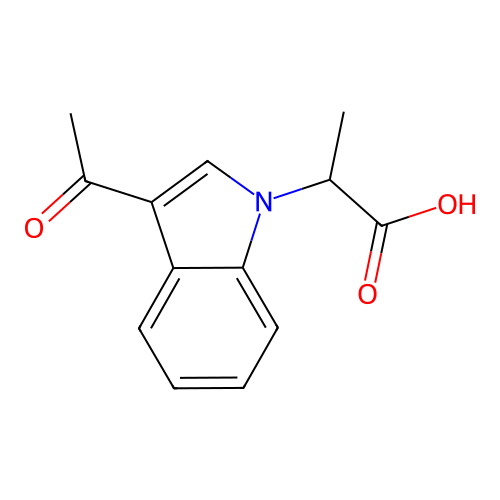2-(3-Acetyl-1H-indol-1-YL)propanoic acid structure