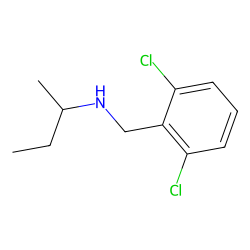 (Butan-2-yl)[(2,6-dichlorophenyl)methyl]amine structure