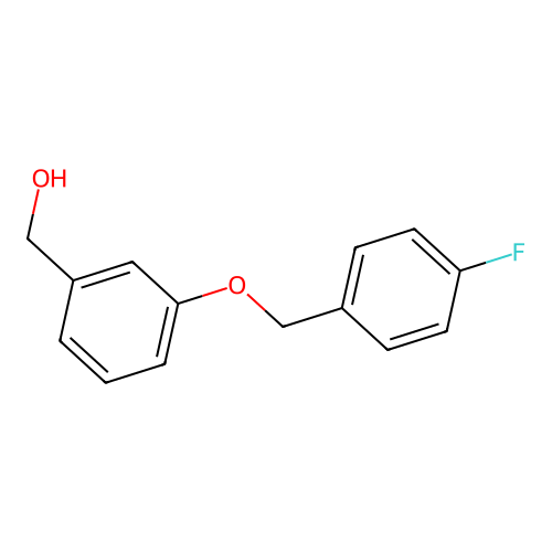 (3-((4-Fluorobenzyl)oxy)phenyl)methanol structure