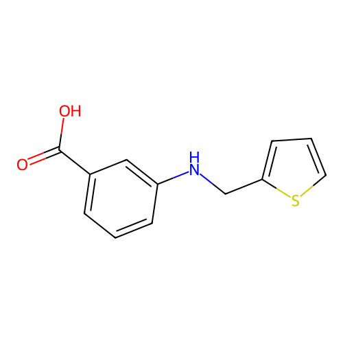 3-[(2-Thienylmethyl)amino]benzoic acid structure