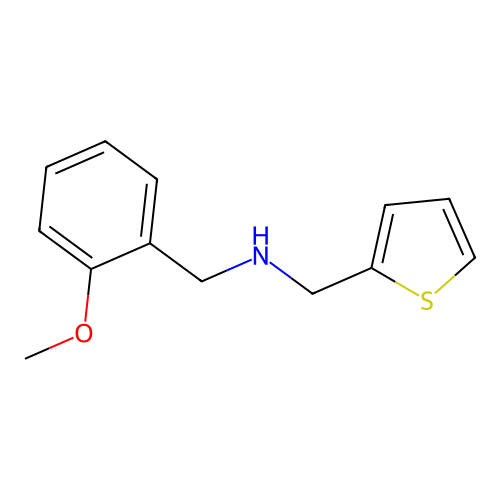 ((2-Methoxyphenyl)methyl)((thiophen-2-yl)methyl)amine structure