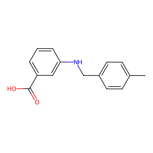 3-[(4-Methylbenzyl)amino]benzoic acid structure