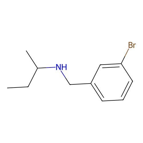 N-(3-bromobenzyl)butan-2-amine structure