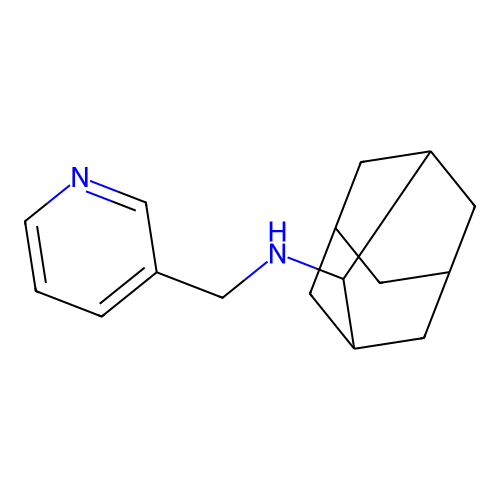 N-(pyridin-3-ylmethyl)adamantan-2-amine structure