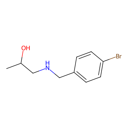 1-[(4-Bromobenzyl)amino]propan-2-ol structure
