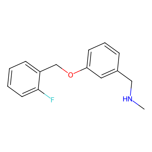 1-{3-[(2-fluorobenzyl)oxy]phenyl}-N-methylmethanamine structure