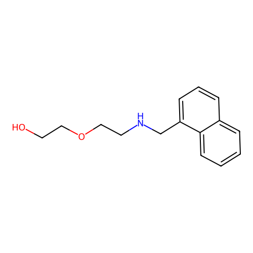 2-[2-(Naphthalen-1-ylmethylamino)ethoxy]ethanol structure
