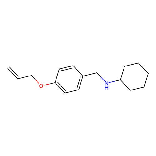 N-[(4-prop-2-enoxyphenyl)methyl]cyclohexanamine structure