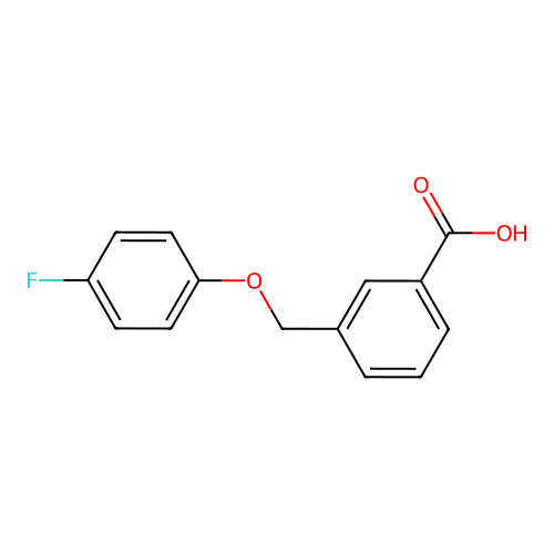 3-[(4-Fluorophenoxy)methyl]benzoic acid structure