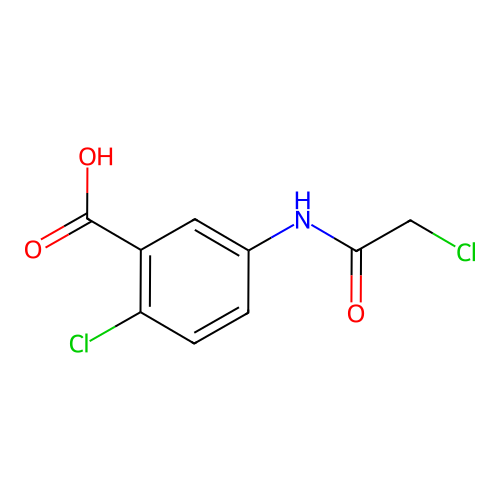 2-Chloro-5-[(chloroacetyl)amino]benzoic acid structure