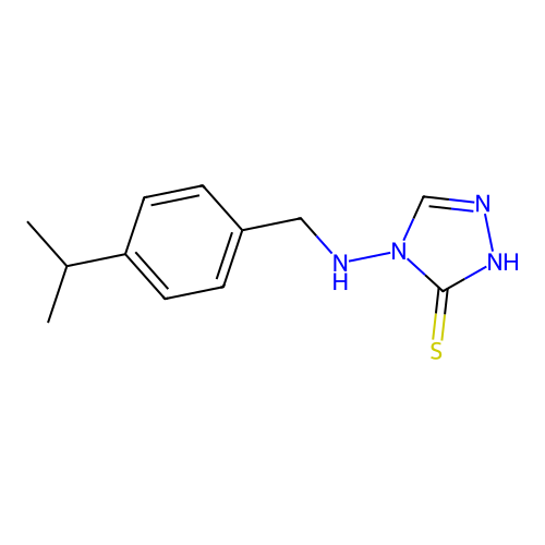 4-[(4-isopropylbenzyl)amino]-4H-1,2,4-triazole-3-thiol structure