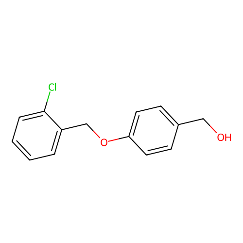 {4-[(2-Chlorobenzyl)oxy]phenyl}methanol structure