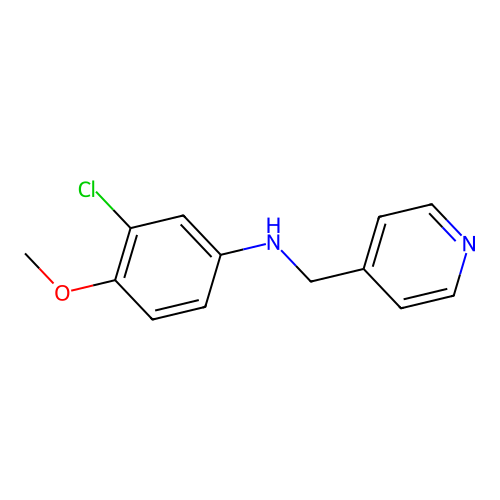 N-(3-Chloro-4-methoxyphenyl)-4-pyridinemethanamine structure