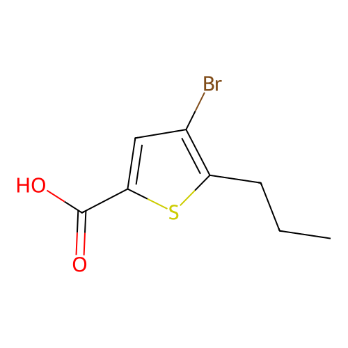 4-Bromo-5-propylthiophene-2-carboxylic acid structure