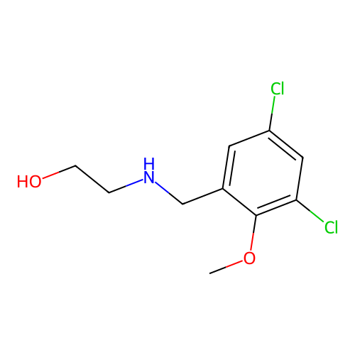 2-[(3,5-Dichloro-2-methoxybenzyl)amino]ethanol structure