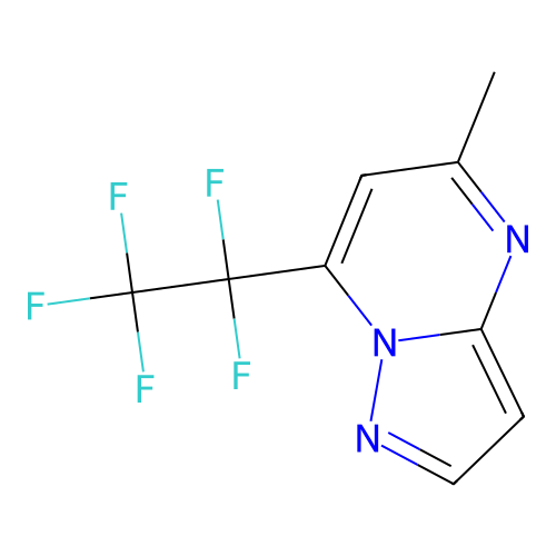 5-Methyl-7-(1,1,2,2,2-pentafluoroethyl)pyrazolo(1,5-a)pyrimidine structure