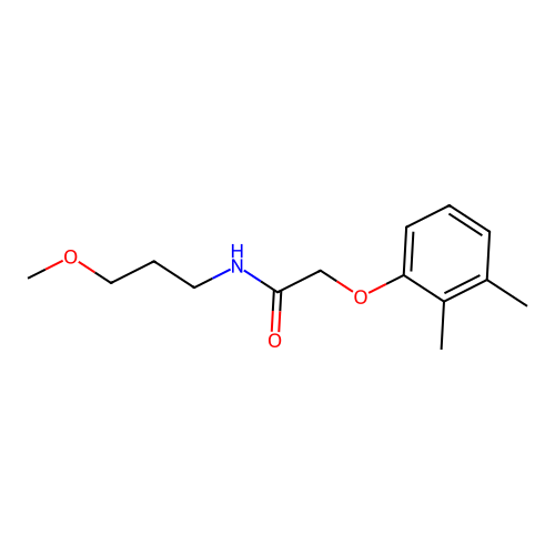 2-(2,3-dimethylphenoxy)-N-(3-methoxypropyl)acetamide structure