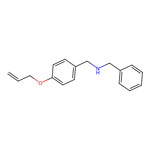 N-[4-(allyloxy)benzyl]-N-benzylamine structure