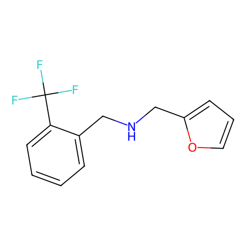 N-(2-furylmethyl)-N-[2-(trifluoromethyl)benzyl]amine structure