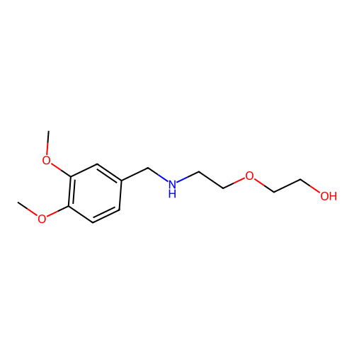 2-{2-[(3,4-Dimethoxybenzyl)amino]ethoxy}ethanol structure