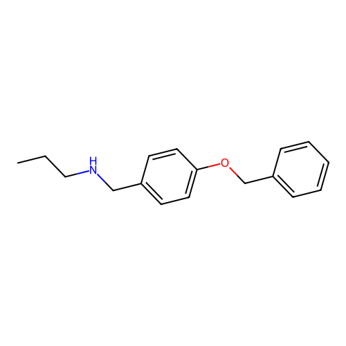 {[4-(Benzyloxy)phenyl]methyl}(propyl)amine structure