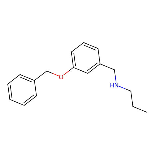 {[3-(Benzyloxy)phenyl]methyl}(propyl)amine structure