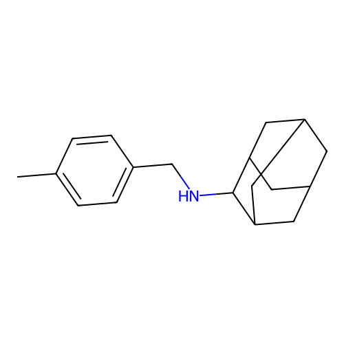 N-(4-methylbenzyl)tricyclo[3.3.1.1~3,7~]decan-2-amine structure