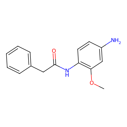 N-(4-amino-2-methoxyphenyl)-2-phenylacetamide structure