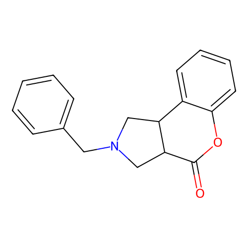 2-Benzyl-2,3,3A,9B-tetrahydro-1H-5-oxa-2-aza-cyclopenta[A]naphthalen-4-one structure