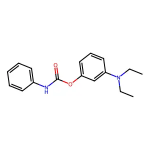 Carbamic acid, N-phenyl-, 3-diethylaminophenyl ester structure