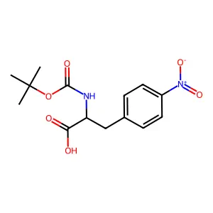2-tert-Butoxycarbonylamino-3-(4-nitro-phenyl)-propionic acid structure