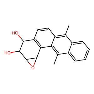 7,12-Dimethylbenz(a)anthracene anti-diolepoxide structure