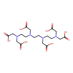 Triethylenetetraminehexaacetic acid structure
