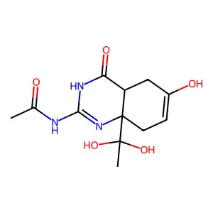 Acetamide, N-(8a-(1,1-dihydroxyethyl)-1,4,4a,5,8,8a-hexahydro-6-hydroxy-4-oxo-2-quinazolinyl)-, cis- structure