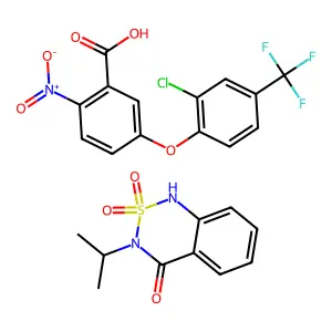 Acifluorfen-Bentazone structure