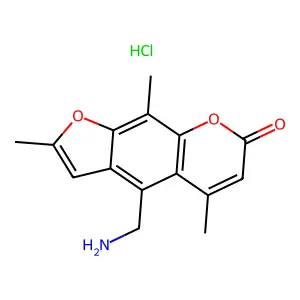 Aminomethyltrioxsalen hydrochloride structure